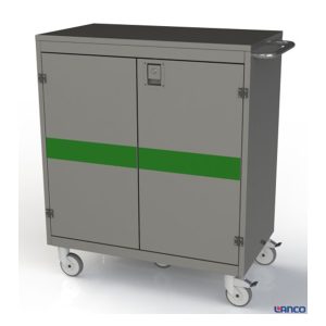 Carro Para Transporte de Material Esterilizado em Aço Inox c/ 5ª Roda - LI 1572