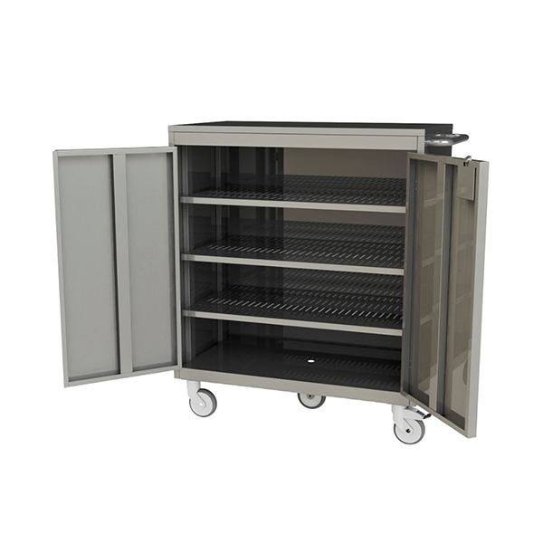 Carro Para Transporte de Material Esterilizado em Aço Inox c/ 5ª Roda - LI 1572