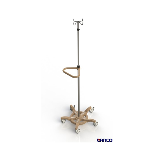 Suporte de Soro com apoio para mobilidade do paciente com Regulagem de Altura - SU 0520